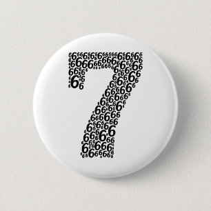 67 Sixty Seven Halloween Costume Design Funny 6 7  2 Inch Round Button