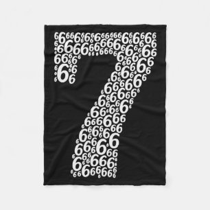 67 Sixty Seven Halloween Costume Design Funny 6 7  Fleece Blanket