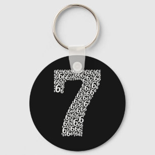 67 Sixty Seven Halloween Costume Design Funny 6 7  Keychain