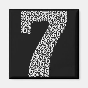 67 Sixty Seven Halloween Costume Design Funny 6 7  Magnet