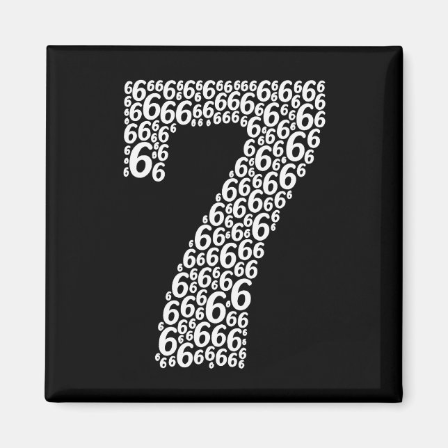 67 Sixty Seven Halloween Costume Design Funny 6 7  Magnet (Front)