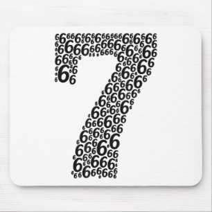67 Sixty Seven Halloween Costume Design Funny 6 7 Mouse Pad