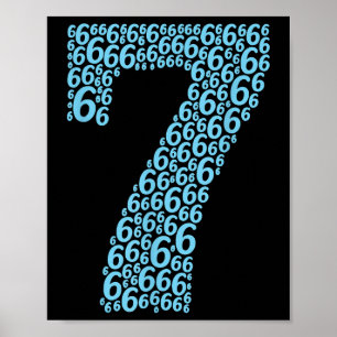 67 Sixty Seven Halloween Costume Design Funny 6 7  Poster