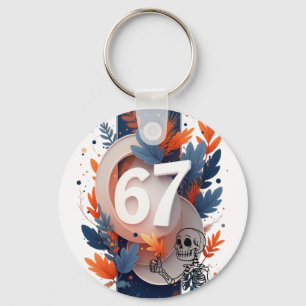 67 Skeleton Hand Halloween Keychain