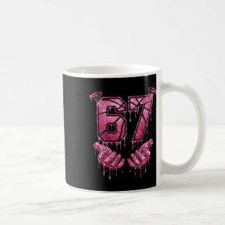 67 Sketll Dripping Six Seven Meme Pink Drip 6-7 Coffee Mug
