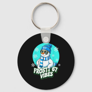 67 Snowman Vibes Winter Six Seven Christmas Meme K Keychain