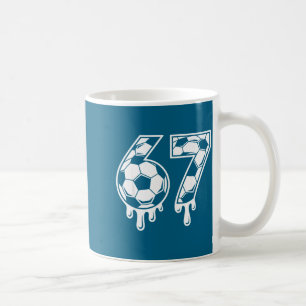 67 Soccer Ice Cream Drip Gen Alpha Six Seven Meme Coffee Mug