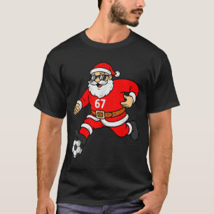 67 Soccer Santa Six Seven Meme Christmas Sport Men T-Shirt