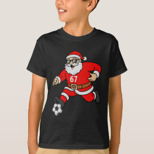 67 Soccer Santa Six Seven Meme Christmas Sport Men T-Shirt