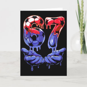 67 Soccer Shirt For Boys — Kids 67 T Shirt, Soccer Card