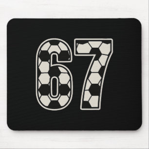 67 Soccer Six Seven 6 7 Meme 67 _1 Mouse Pad