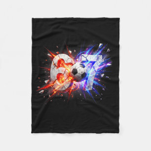 67 Soccer Six Seven 6 7 Meme 67  Fleece Blanket