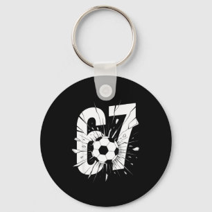 67 Soccer Six Seven 6 7 Meme 67  Keychain