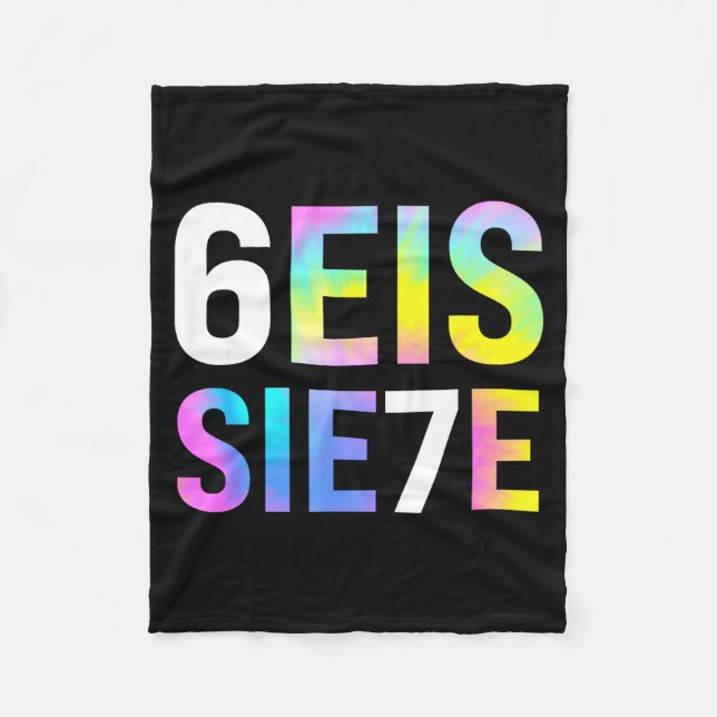 67 Spanish Meme Seis Siete Six Seven Funny Spaniea Fleece Blanket (Front)