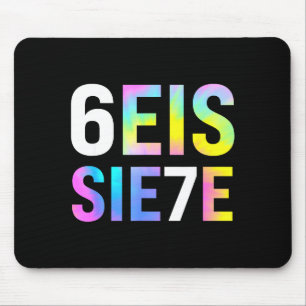 67 Spanish Meme Seis Siete Six Seven Funny Spaniea Mouse Pad