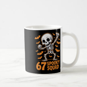 67 Spooky Squad Halloween Skeleton 6 7 Meme Six Se Coffee Mug