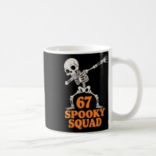 67 Spooky Squad Halloween Skeleton Coffee Mug