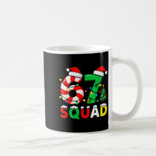 67 Squad Christmas Candy Cane Six Seven Meme Xmas  Coffee Mug