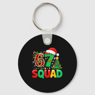67 Squad Teacher Christmas Funny Holiday Clroom Cr Keychain
