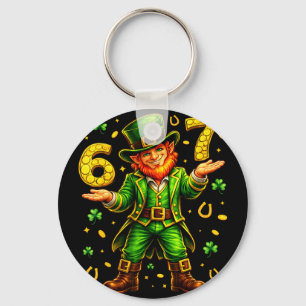 67 st patricks day shirts for kids boys six seven6 keychain