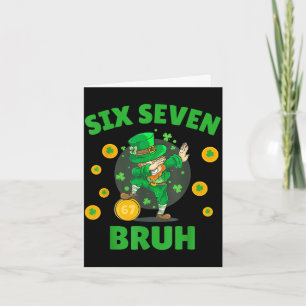 67 st patricks day six seven kids boys men 67 meme card