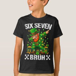 67 St Patricks Funny Six Seven Meme Leprechaun Boy T-Shirt