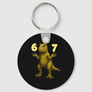 67 T-rex Hands Motion Dinosaur Meme For Kids Teens Keychain
