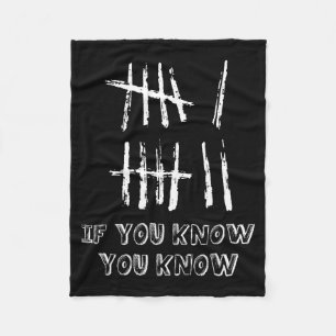 67 Tally Mark Funny If You Know You Know 6 7 Six S Fleece Blanket