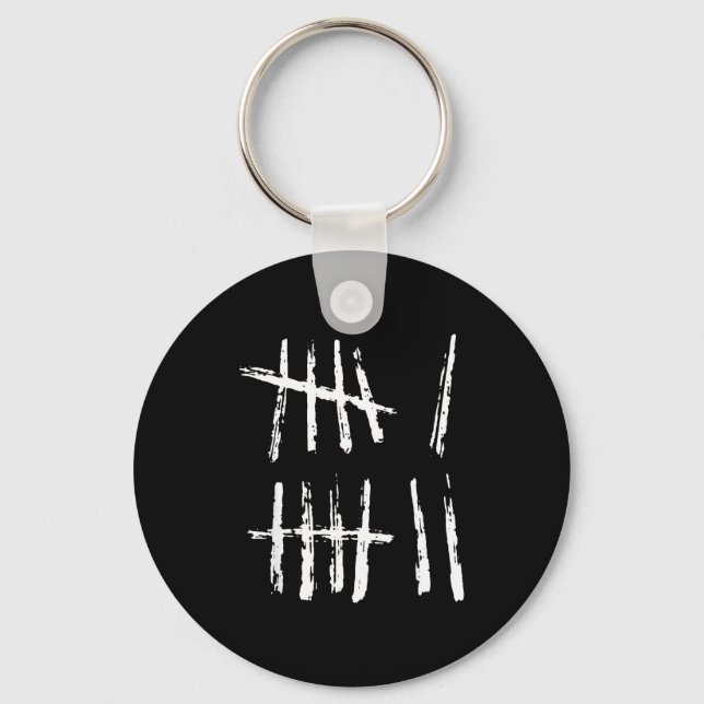 67 Tally Mark Shirt Funny Six Seven 67 Meme 6 7 Nu Keychain (Front)