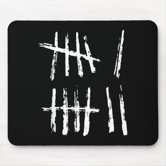 67 Tally Mark Shirt Funny Six Seven 67 Meme 6 7 Nu Mouse Pad (Front)