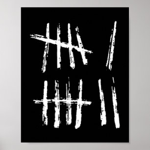67 Tally Mark Shirt Funny Six Seven 67 Meme 6 7 Nu Poster