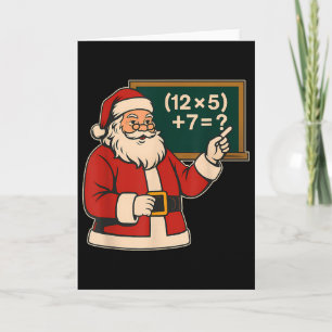 67 Teacher Christmas Santa Six Seven Meme Brainrot Card