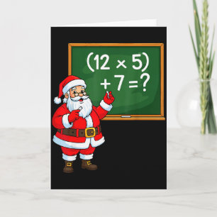 67 Teacher Christmas Santa Six Seven Meme Brainrot Card