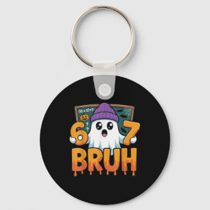 67 Teacher Ghost Six Seven Meme Math Equation Bruh Keychain