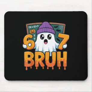 67 Teacher Ghost Six Seven Meme Math Equation Bruh Mouse Pad