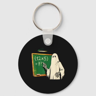 67 Teacher Halloween Ghost Six Seven Meme Brainrot Keychain