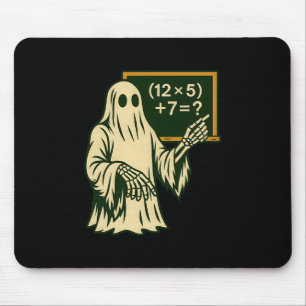 67 Teacher Halloween Ghost Six Seven Meme Brainrot Mouse Pad