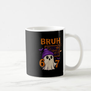 67 Teacher Halloween Ghost Six Seven Meme Math Equ Coffee Mug