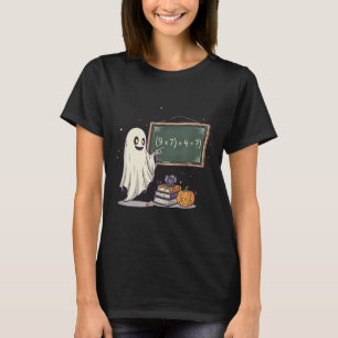 67 Teacher Halloween Ghost Six Seven Meme Math Jok T-Shirt