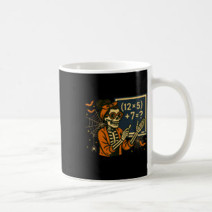 67 Teacher Halloween Skeleton Six Seven Meme Math  Coffee Mug