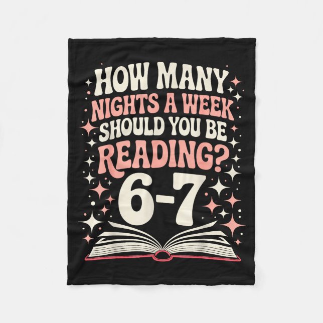 67 Teacher How Many Nights A Week Should You Be Re Fleece Blanket (Front)