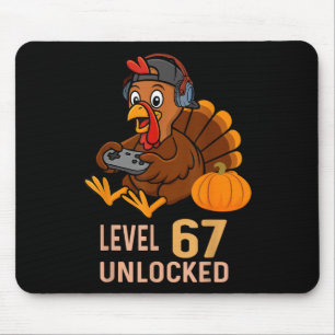 67 Thanksgiving Boys Turkey Gamer Six Seven Meme G Mouse Pad