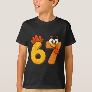 67 Thanksgiving Funny Six Seven Meme For Men Women T-Shirt