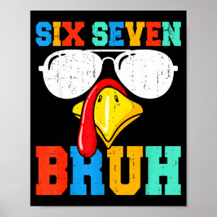 67 Thanksgiving Funny Turkey Thanksgiving 67 Turke Poster