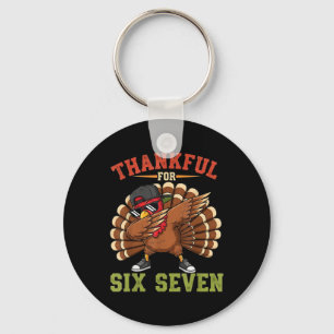 67 Thanksgiving Meme Funny Thankful Turkey Dabbing Keychain