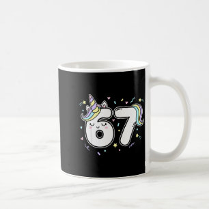 67 Unicorn Six Seven 6-7 Meme Coffee Mug