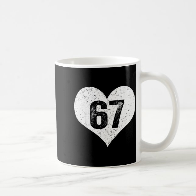 67 Valentine Funny Six Seven 6 7 Meme Gen Alpha Sl Coffee Mug (Right)