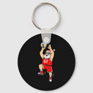 67 Volleyball Santa Six Seven Meme Christmas Srt M Keychain
