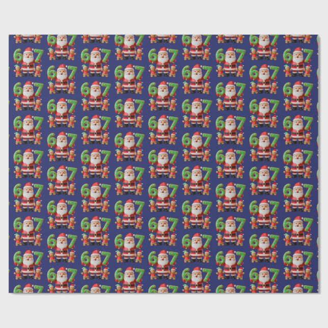 67 Wrapping Paper Roll | 6 7 Gift Wrap (Flat)