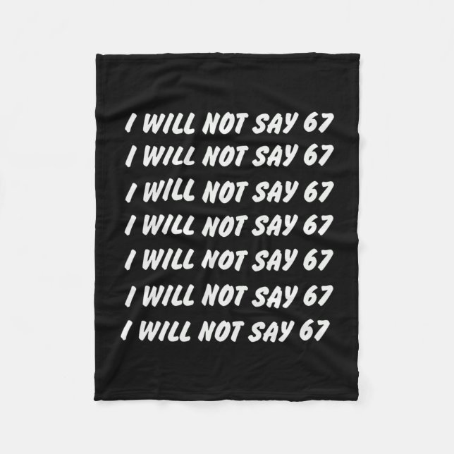 67 Write Lines Six Seven 7endy 6 7endy 67 Meme Fun Fleece Blanket (Front)